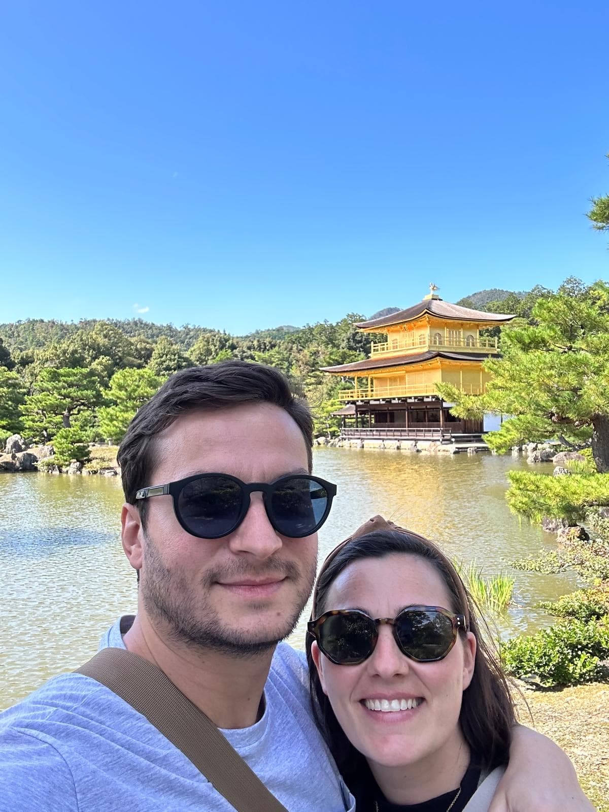 Kinkaku-ji, Kyōto — a primeira viagem juntos